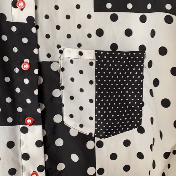 Poka dot button up - Picture 2 of 4